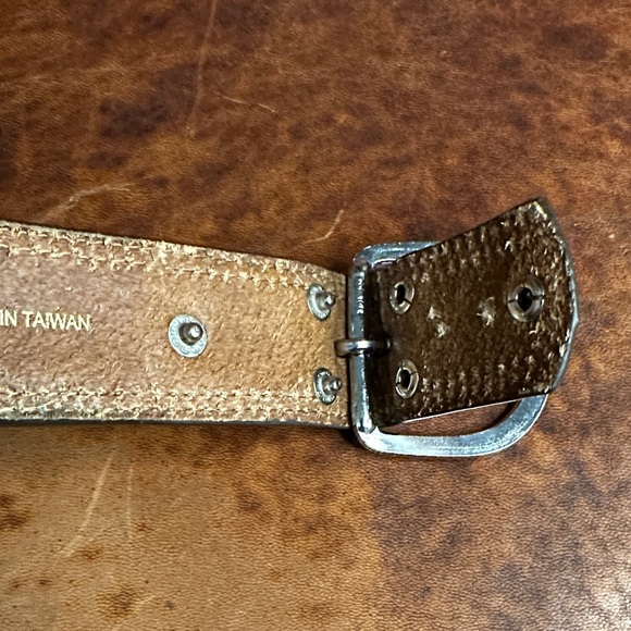 Ariat Brown Leather Woven Belt - Picture 4 of 7